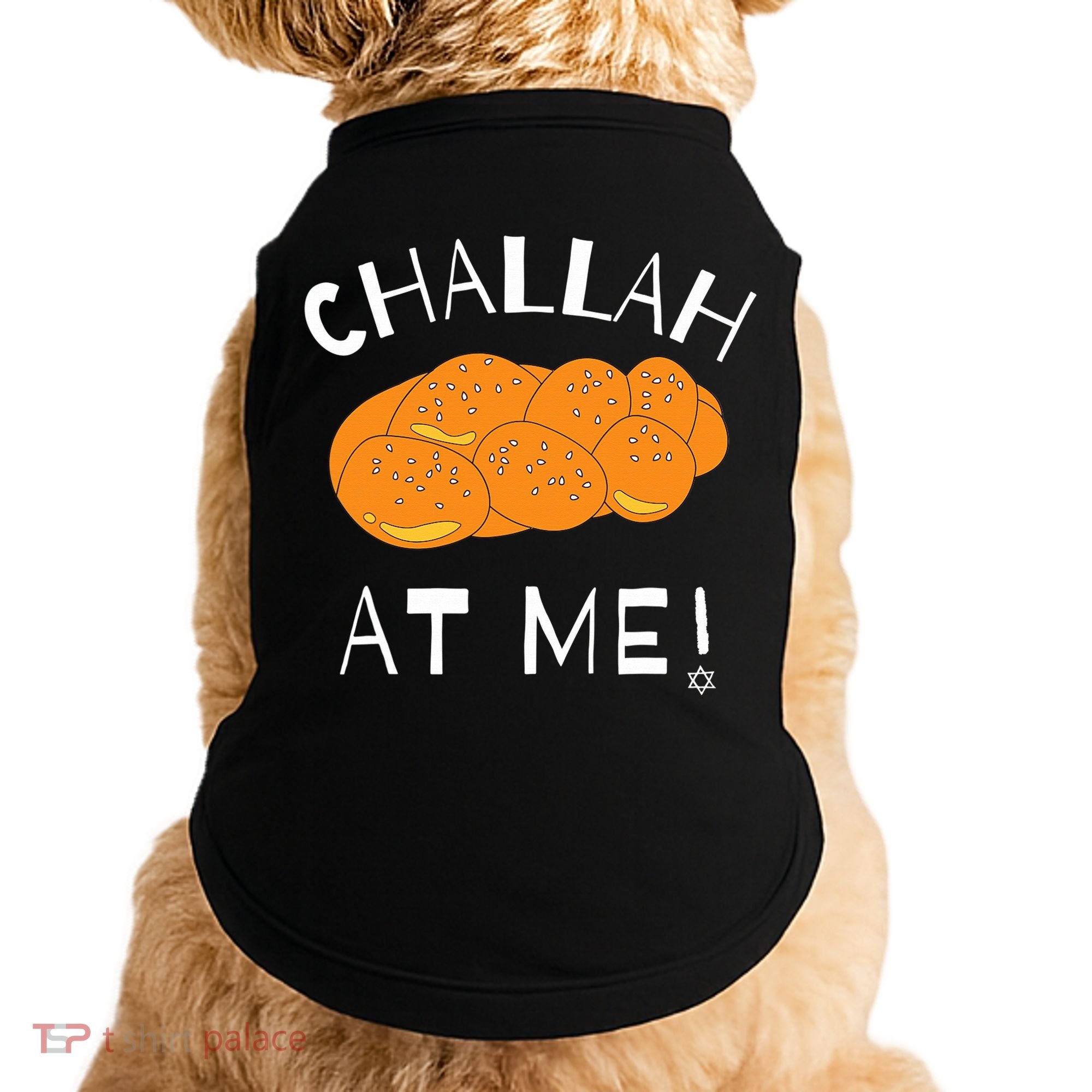 Challah at Me Rosh Hashanah Jewish Hanukkah  Doggie Tank
