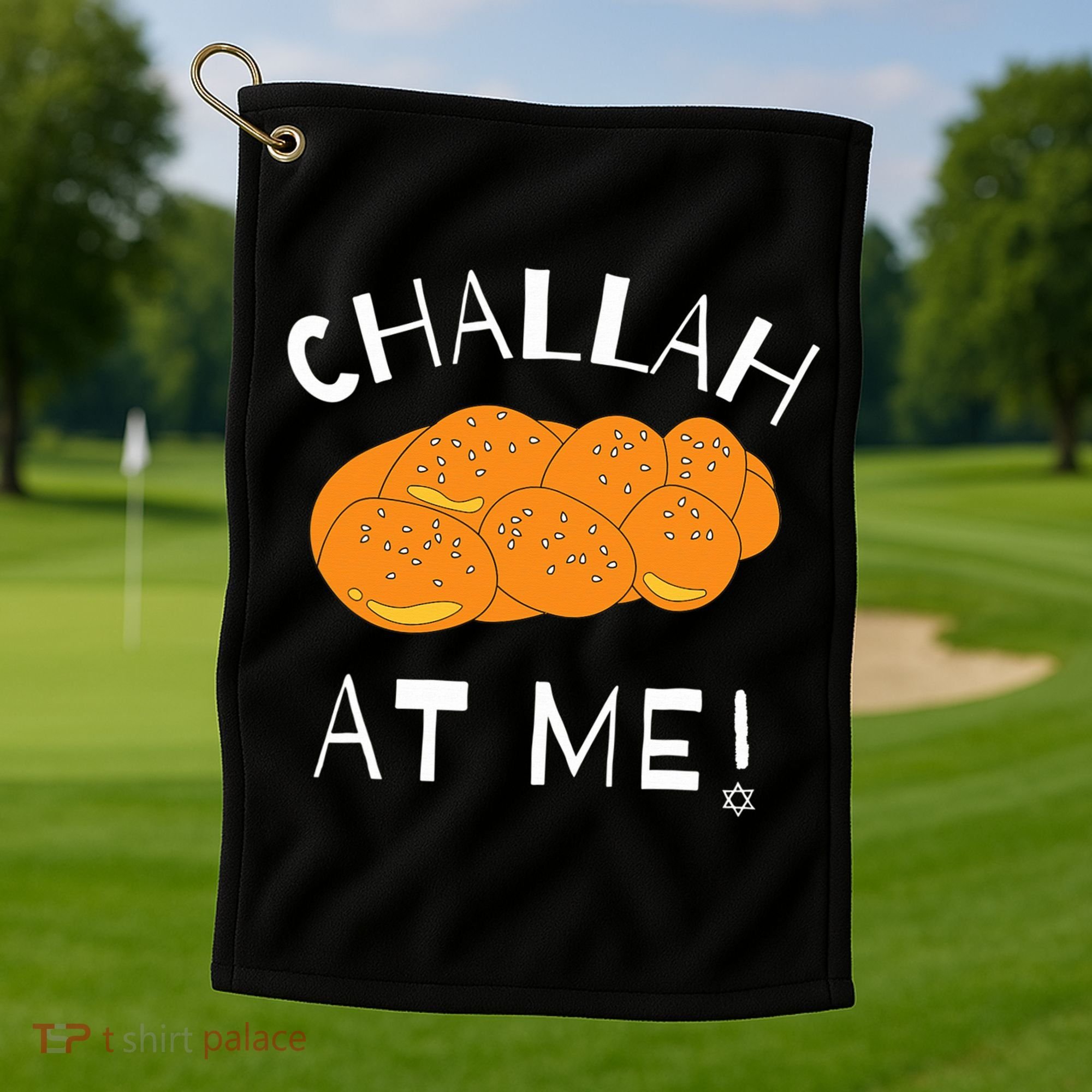 Challah at Me Rosh Hashanah Jewish Hanukkah  Golf Towel