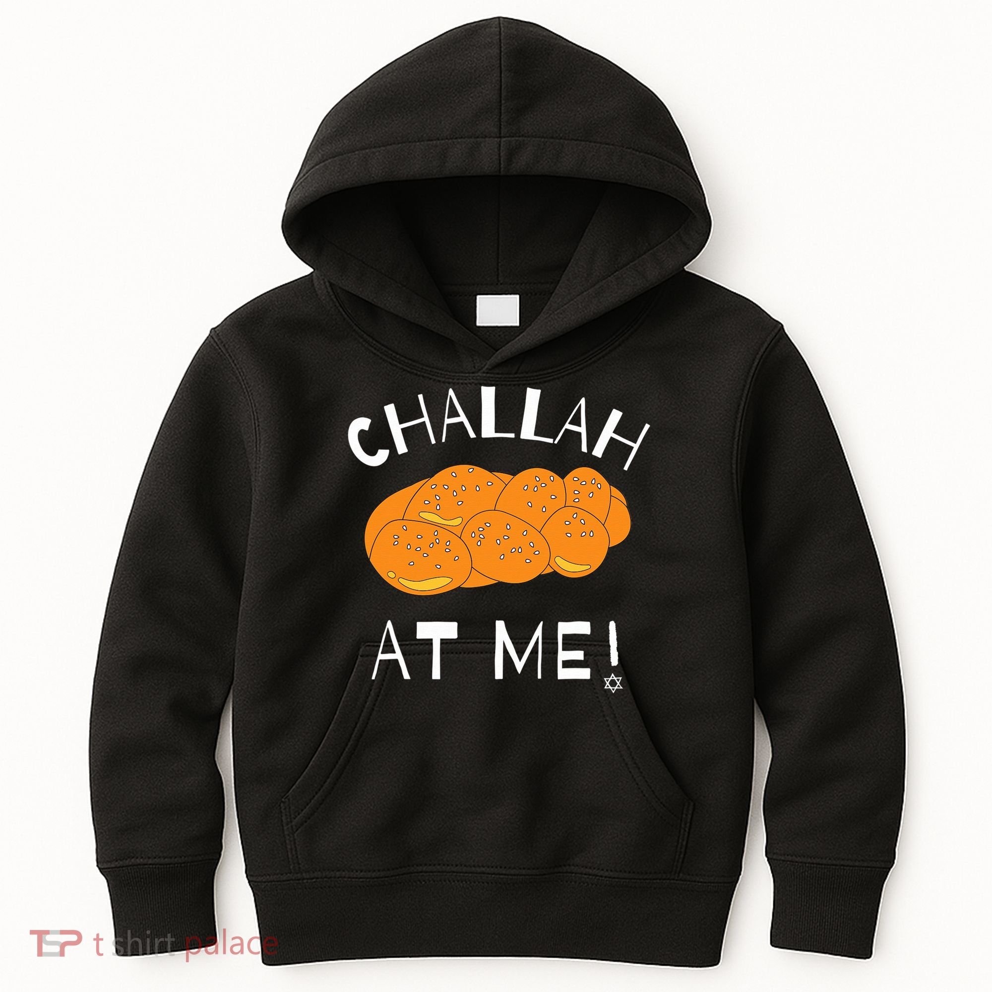 Challah at Me Rosh Hashanah Jewish Hanukkah  Kids Hoodie