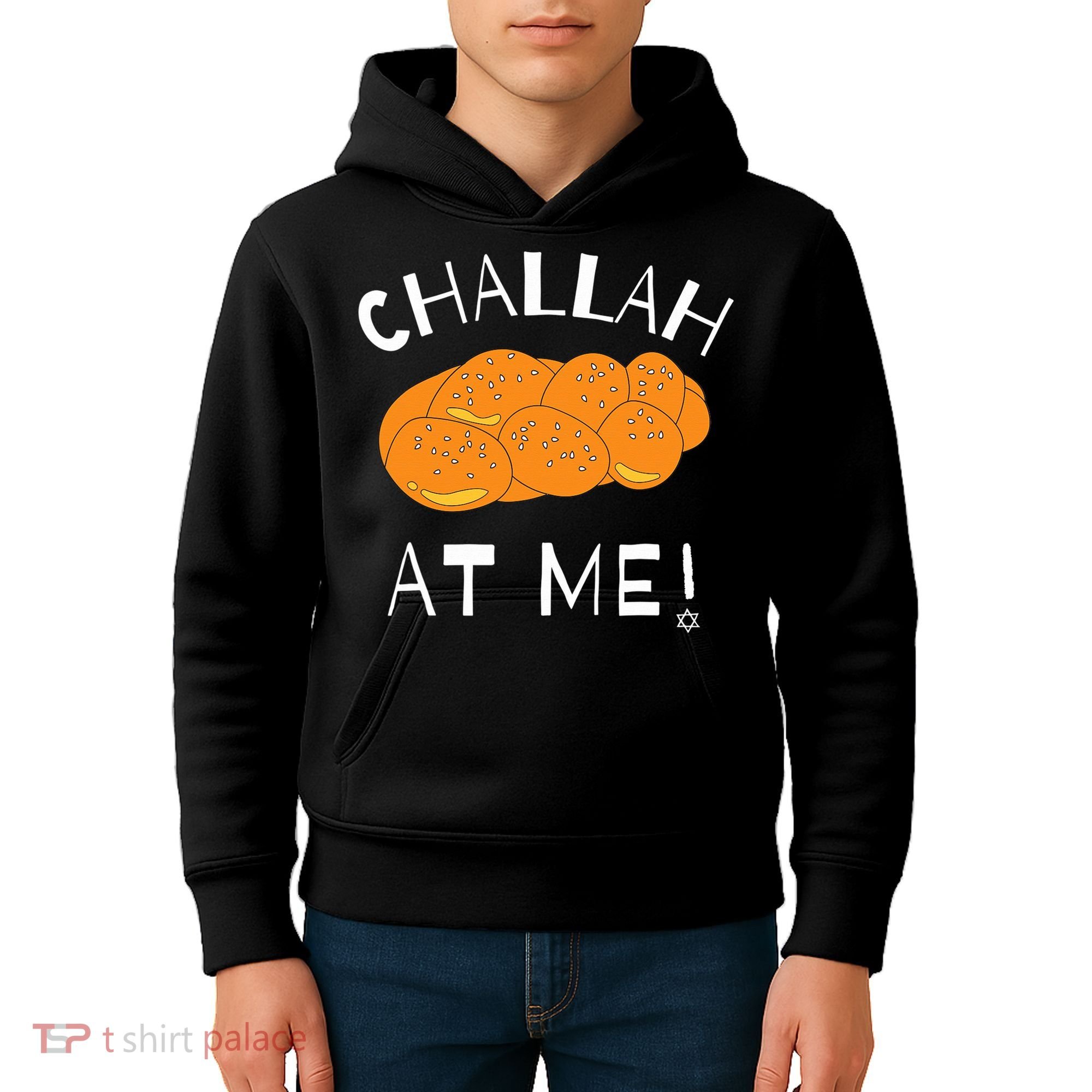 Challah at Me Rosh Hashanah Jewish Hanukkah  Kids Hoodie