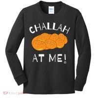 Challah at Me Rosh Hashanah Jewish Hanukkah  Kids Long Sleeve Shirt thumb 0