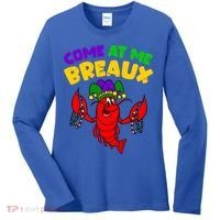 Come At Me Breaux Funny Mardi Gras Crawfish Parade Carnival Gift Women's Long Sleeve Shirt thumb 0