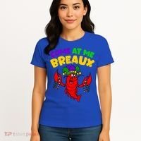 Come At Me Breaux Funny Mardi Gras Crawfish Parade Carnival Gift Women's T-Shirt thumb 4
