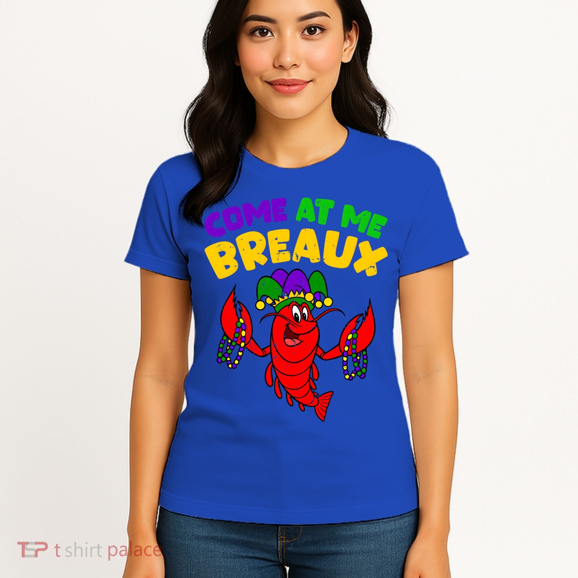 Come At Me Breaux Funny Mardi Gras Crawfish Parade Carnival Gift Women's T-Shirt