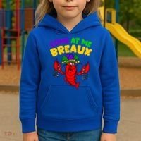 Come At Me Breaux Funny Mardi Gras Crawfish Parade Carnival Gift Kids Hoodie thumb 3