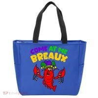 Come At Me Breaux Funny Mardi Gras Crawfish Parade Carnival Gift Tote Bag thumb 0