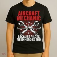 Cool Aircraft Mechanic Art For Women Aviation Mechanic T-Shirt thumb 3