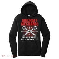 Cool Aircraft Mechanic Art For Women Aviation Mechanic Women's Hoodie thumb 0