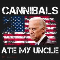 Cannibals Ate My Uncle Us Flag Biden Vinatge Mousepad thumb 1