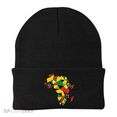 Colourful Africa Map Cloth Gift For African Lover Beanie