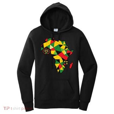 Colourful Africa Map Cloth Gift For African Lover Women's Hoodie