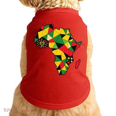 Colourful Africa Map Cloth Gift For African Lover Doggie Tank