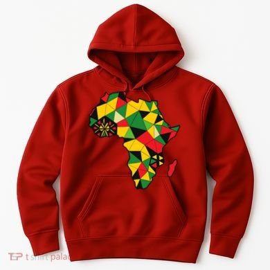 Colourful Africa Map Cloth Gift For African Lover Hoodie