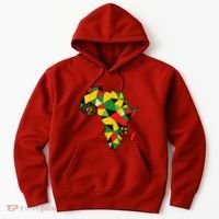 Colourful Africa Map Cloth Gift For African Lover Hoodie thumb 0