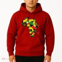 Colourful Africa Map Cloth Gift For African Lover Hoodie thumb 2