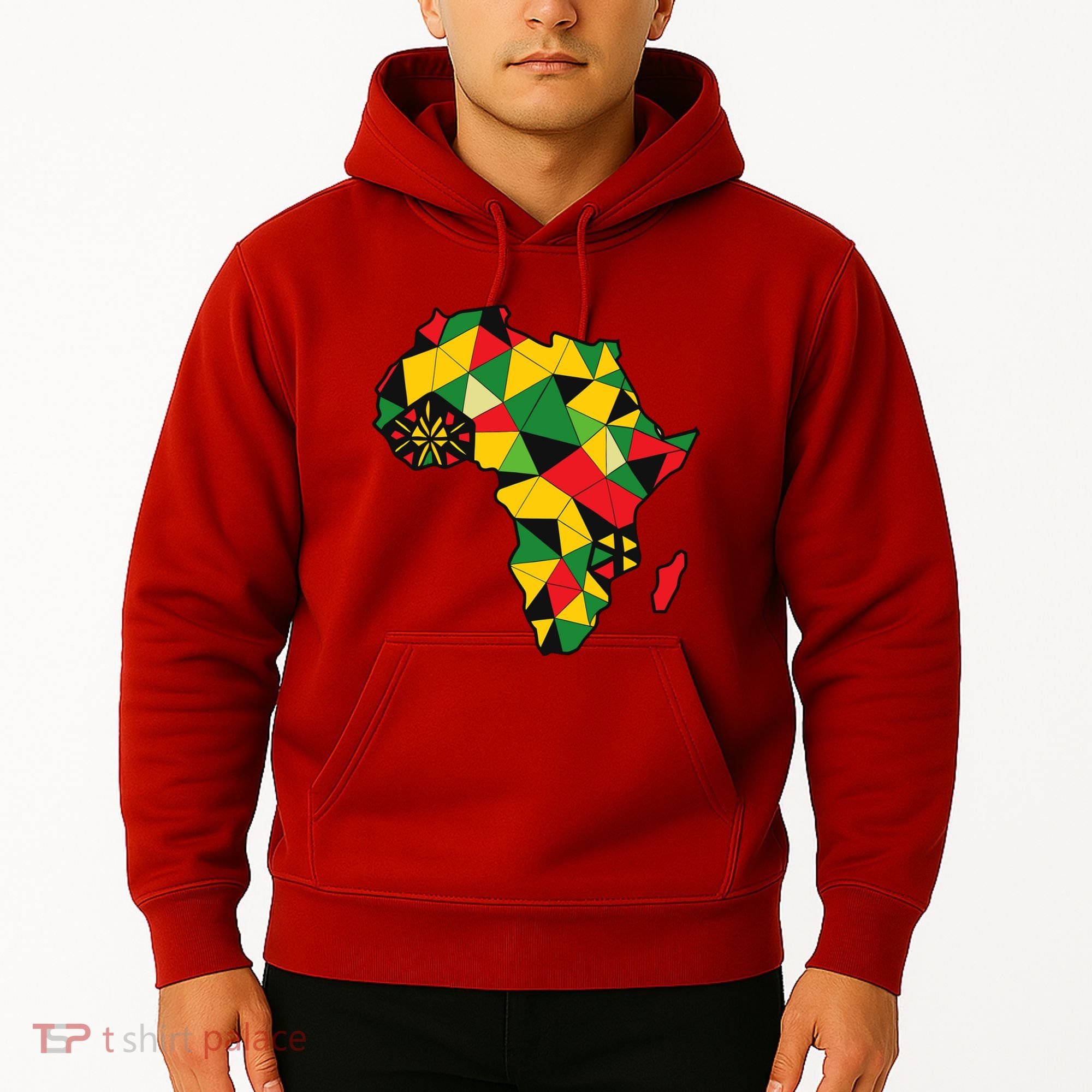 Colourful Africa Map Cloth Gift For African Lover Hoodie