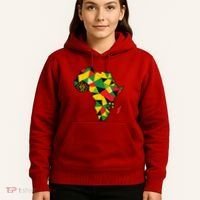 Colourful Africa Map Cloth Gift For African Lover Hoodie thumb 5