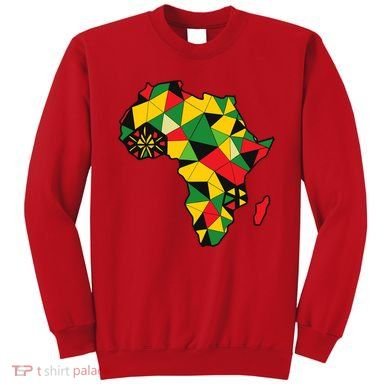 Colourful Africa Map Cloth Gift For African Lover Sweatshirt
