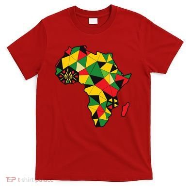 Colourful Africa Map Cloth Gift For African Lover T-Shirt