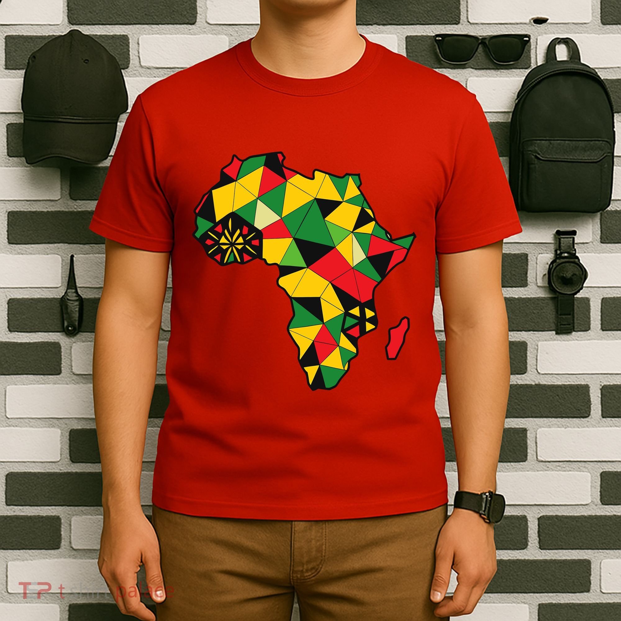 Colourful Africa Map Cloth Gift For African Lover T-Shirt