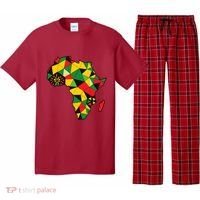 Colourful Africa Map Cloth Gift For African Lover Pajama Set thumb 0