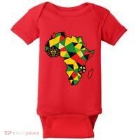 Colourful Africa Map Cloth Gift For African Lover Baby Bodysuit thumb 0