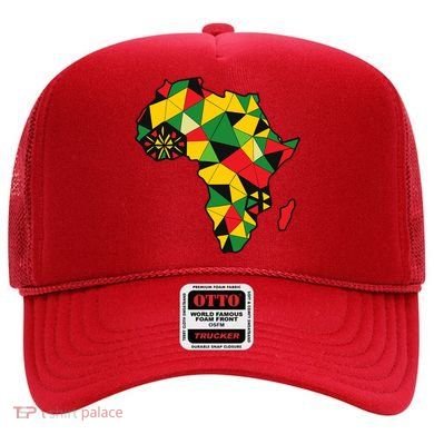 Colourful Africa Map Cloth Gift For African Lover Hat