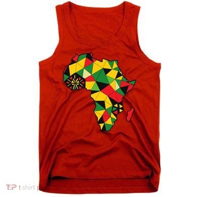Colourful Africa Map Cloth Gift For African Lover Tank Top