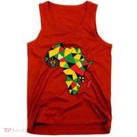 Colourful Africa Map Cloth Gift For African Lover Tank Top thumb 0