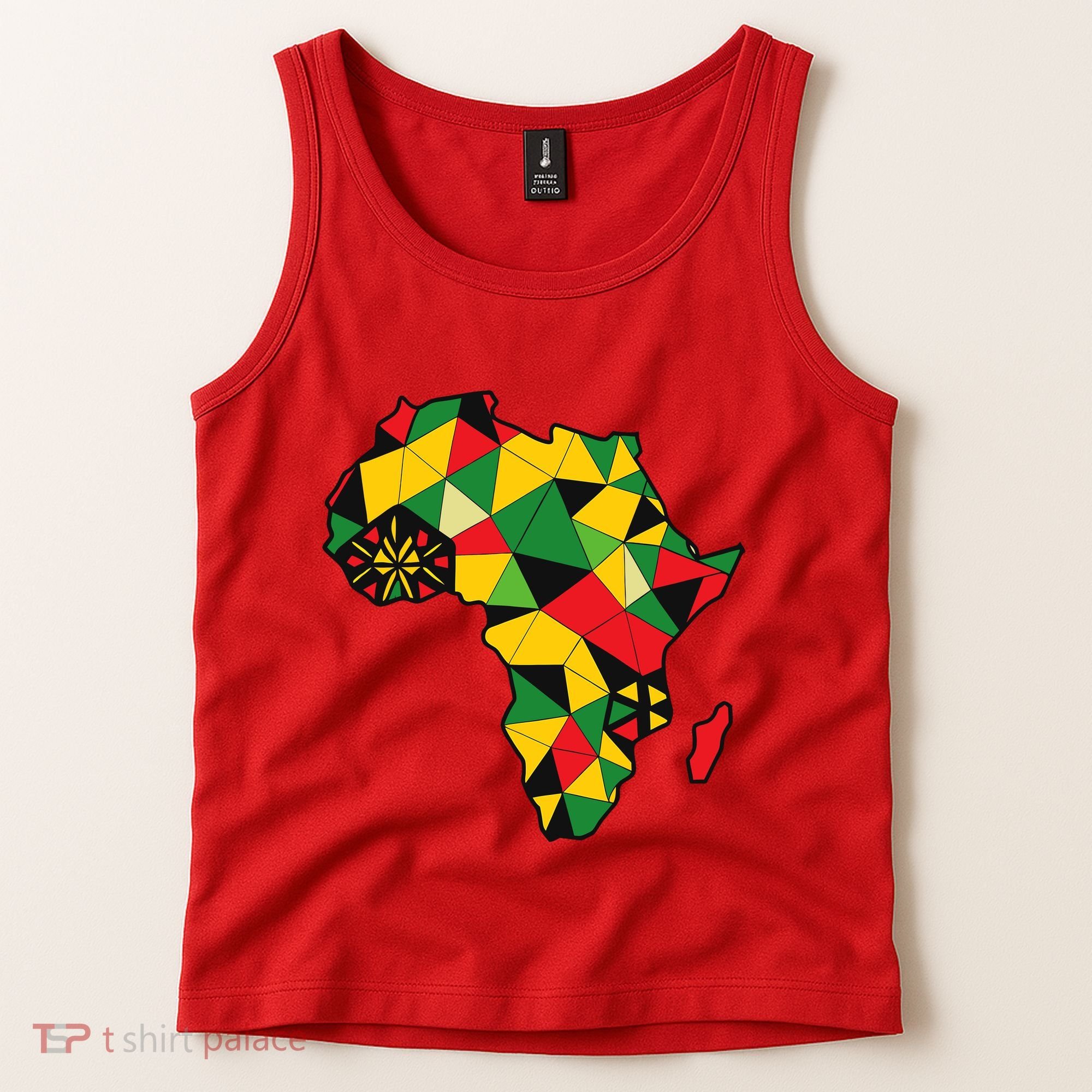 Colourful Africa Map Cloth Gift For African Lover Tank Top