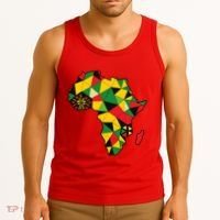 Colourful Africa Map Cloth Gift For African Lover Tank Top thumb 3