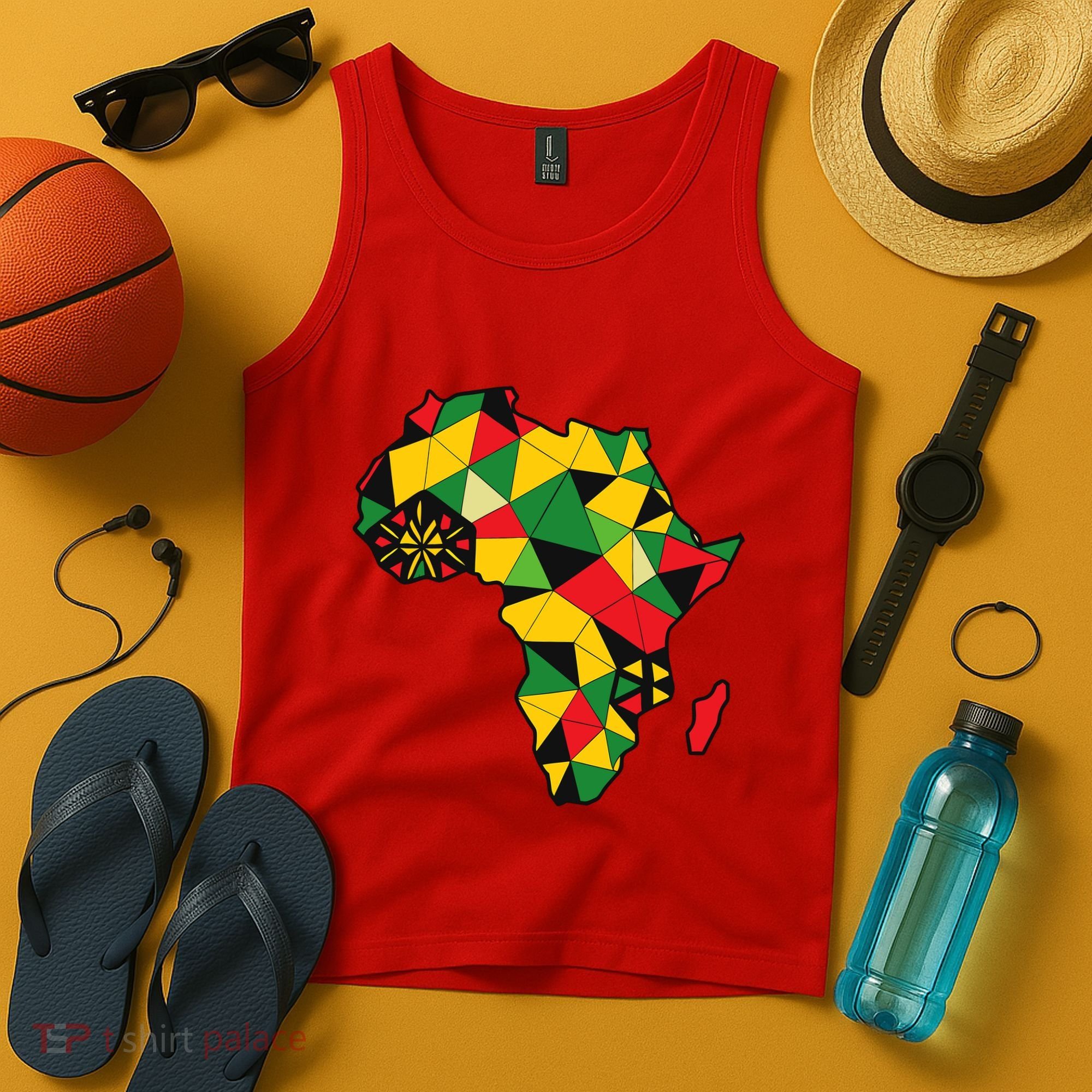Colourful Africa Map Cloth Gift For African Lover Tank Top