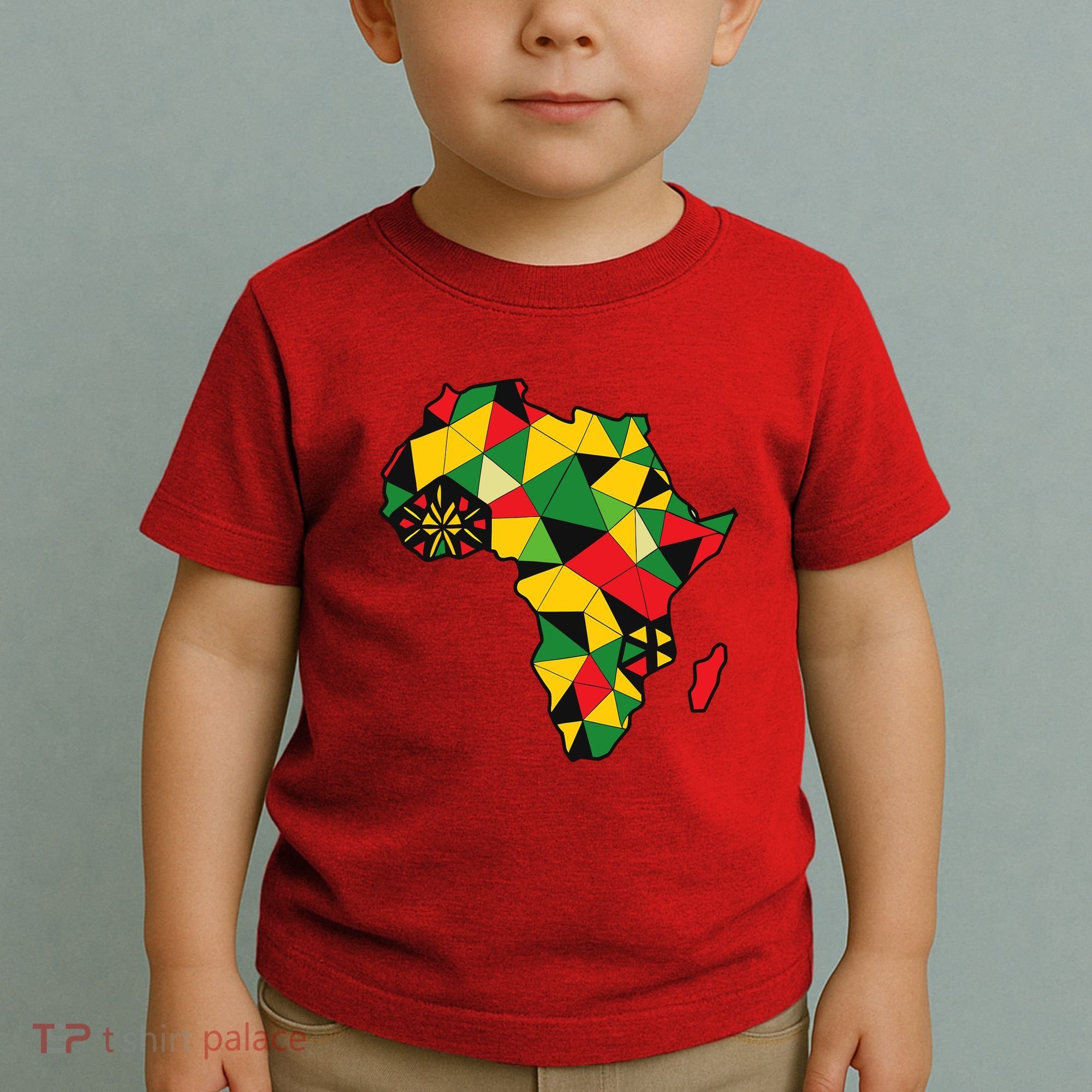 Colourful Africa Map Cloth Gift For African Lover Toddler T-Shirt