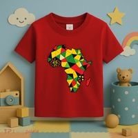 Colourful Africa Map Cloth Gift For African Lover Toddler T-Shirt thumb 3