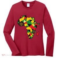 Colourful Africa Map Cloth Gift For African Lover Women's Long Sleeve Shirt thumb 0