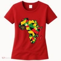 Colourful Africa Map Cloth Gift For African Lover Women's T-Shirt thumb 0