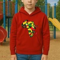 Colourful Africa Map Cloth Gift For African Lover Kids Hoodie thumb 2