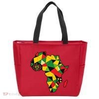 Colourful Africa Map Cloth Gift For African Lover Tote Bag thumb 0