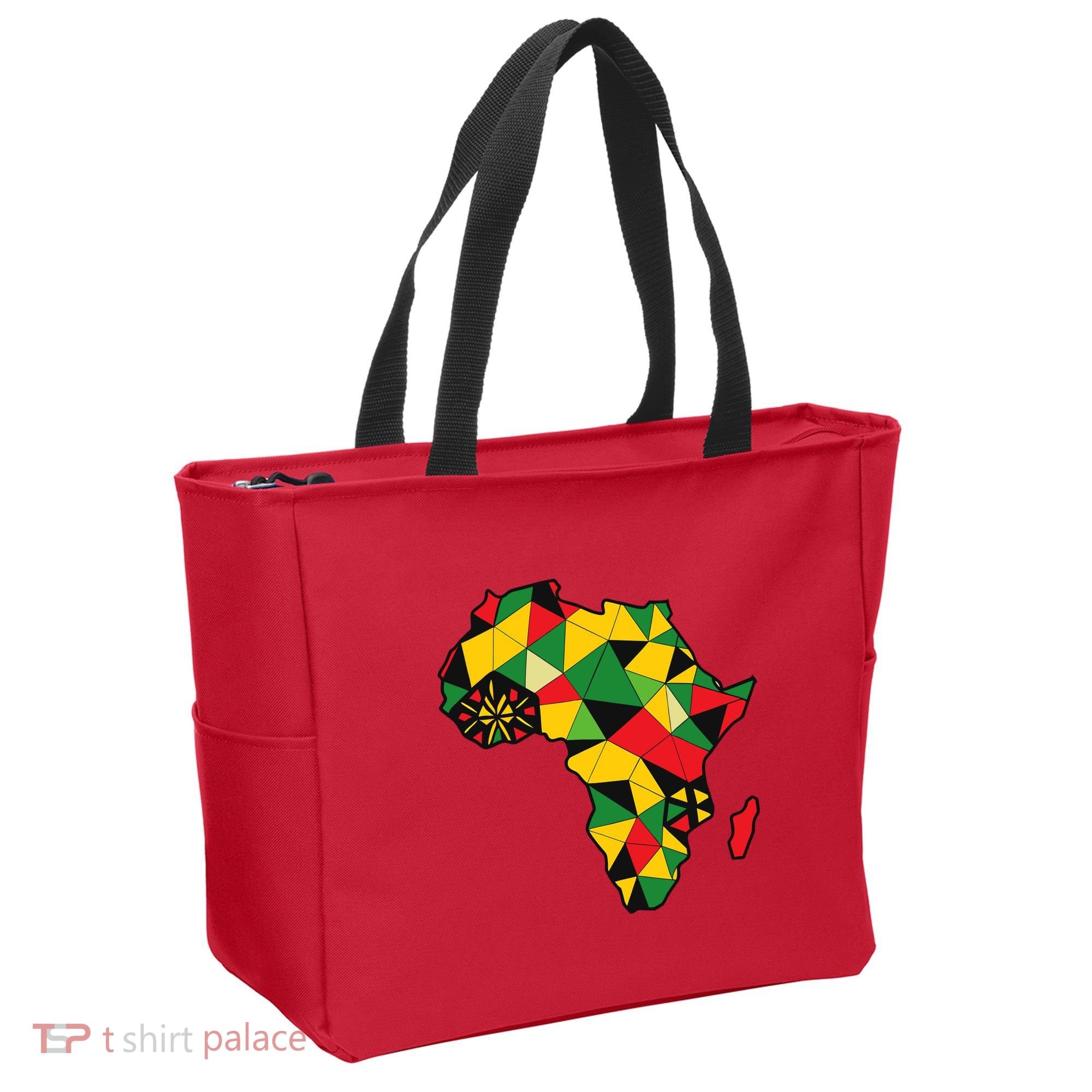 Colourful Africa Map Cloth Gift For African Lover Tote Bag