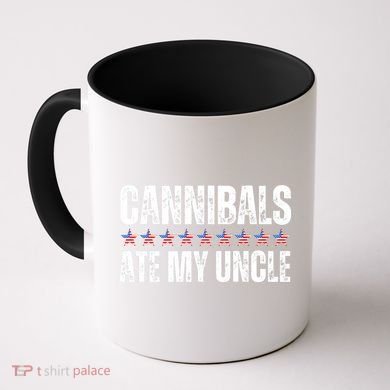Cannibals Ate My Uncle Vintage Coffee Mug