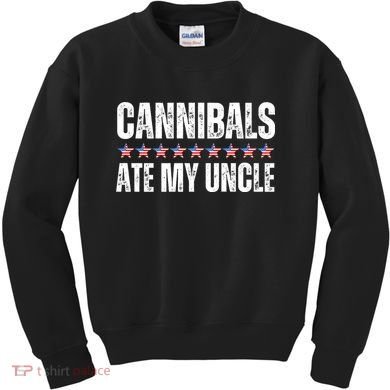 Cannibals Ate My Uncle Vintage Kids Sweatshirt
