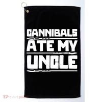 Cannibals Ate My Uncle Joe Biden Political Satire Trump 2024 Golf Towel thumb 0
