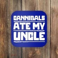 Cannibals Ate My Uncle Joe Biden Political Satire Trump 2024 Coaster thumb 0