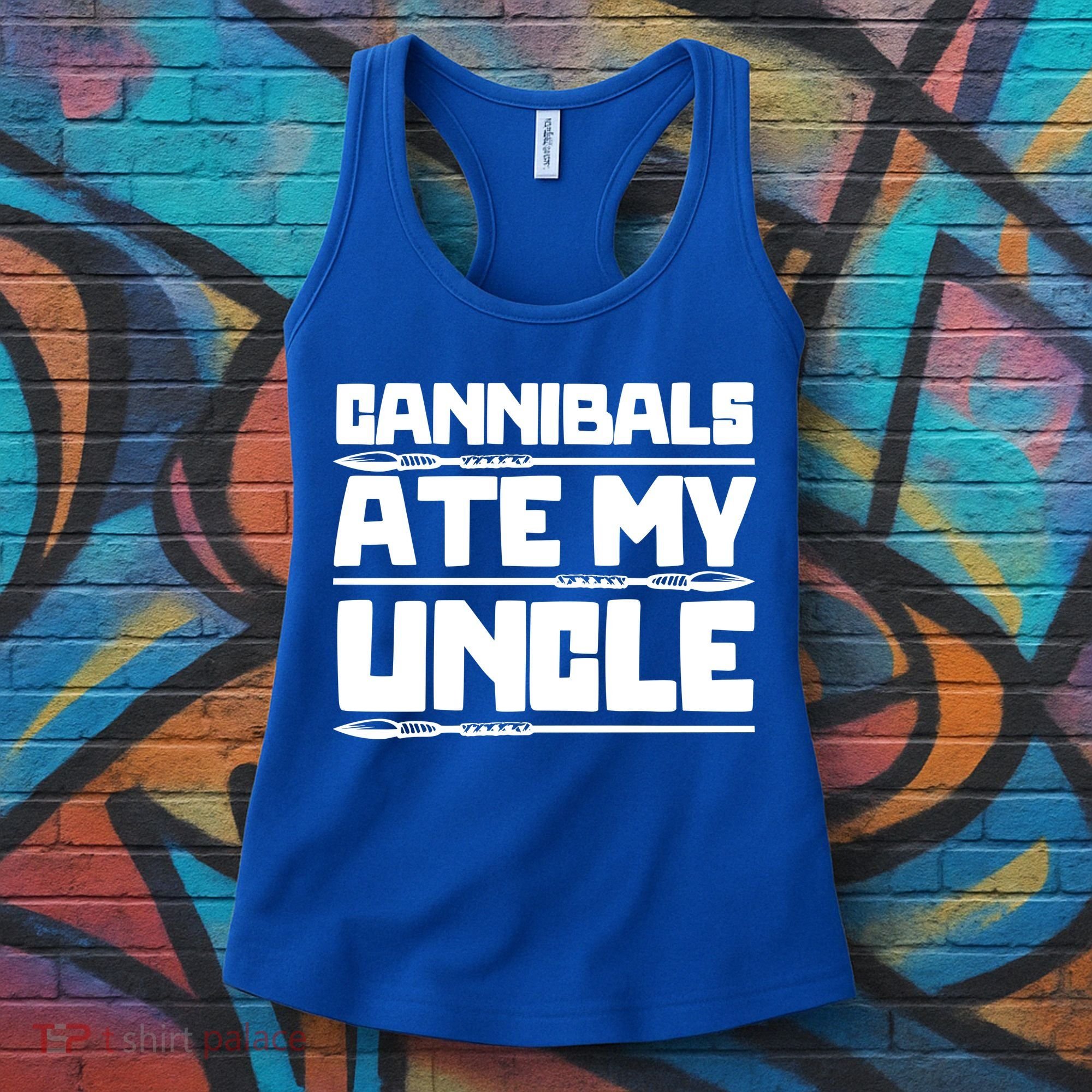 Cannibals Ate My Uncle Joe Biden Political Satire Trump 2024 Women's Tank Top
