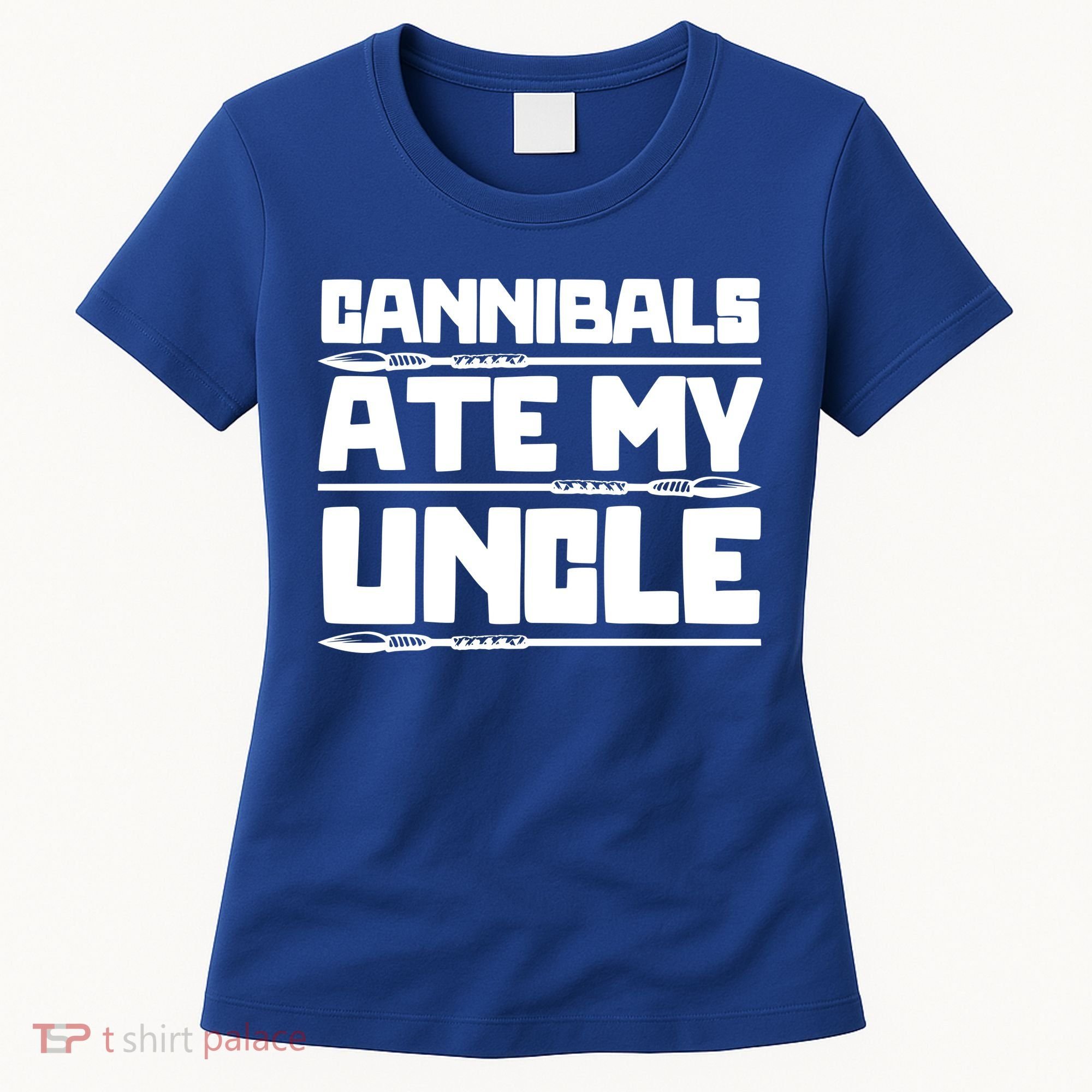 Cannibals Ate My Uncle Joe Biden Political Satire Trump 2024 Women's T-Shirt