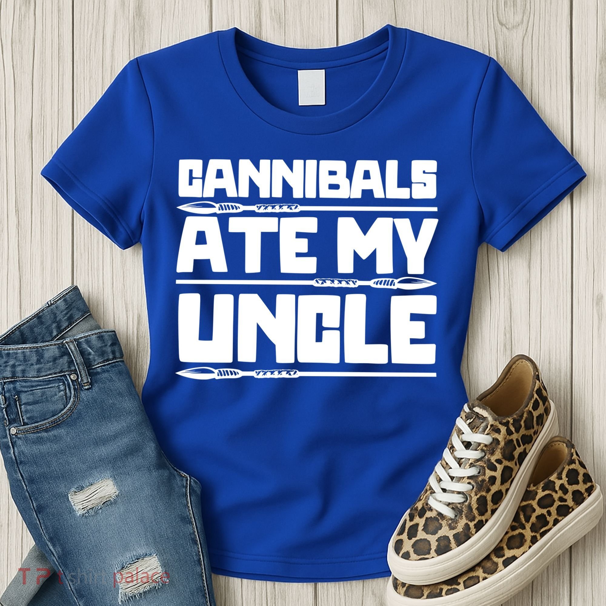 Cannibals Ate My Uncle Joe Biden Political Satire Trump 2024 Women's T-Shirt