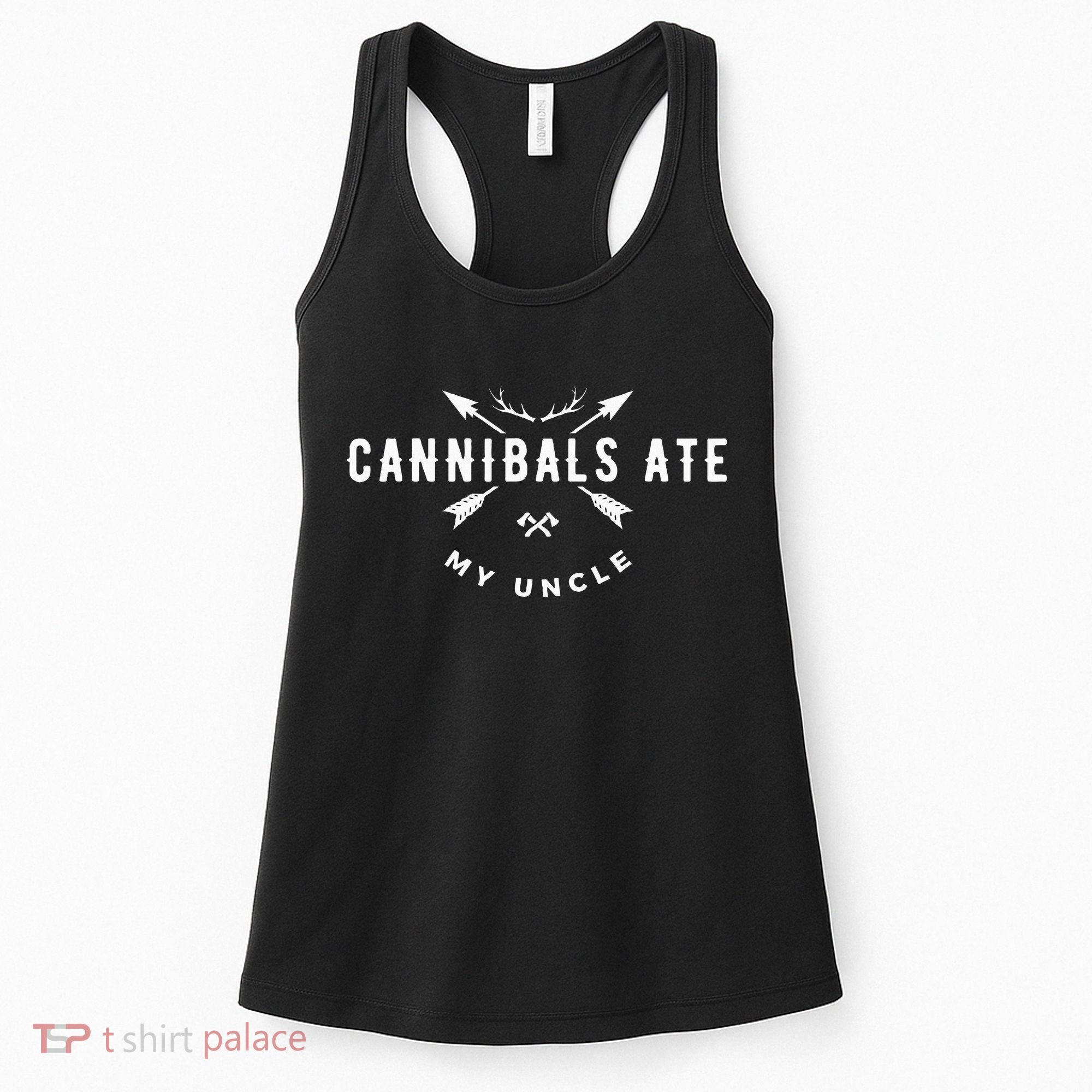 Cannibals Ate My Uncle Joe Biden Political Parody Women's Tank Top