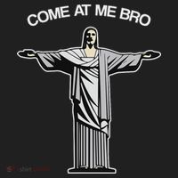 Come At Me Bro Funny Jesus Beanie thumb 2