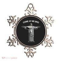 Come At Me Bro Funny Jesus Ornament thumb 0