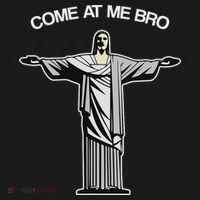 Come At Me Bro Funny Jesus Ornament thumb 1